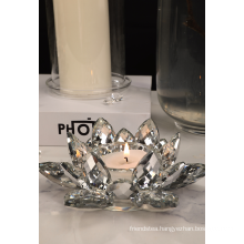 Decorative Glass Lotus Petal Candle Holders